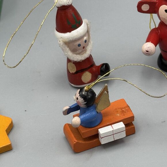 Kurt Adler Wood Gift Tower Tree Advent Calendar Star 13" Tall 25 Mini Orn READ - Picture 6 of 15